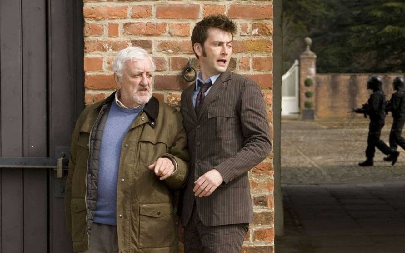 Bernard Cribbins e David Tennant em Doctor Who