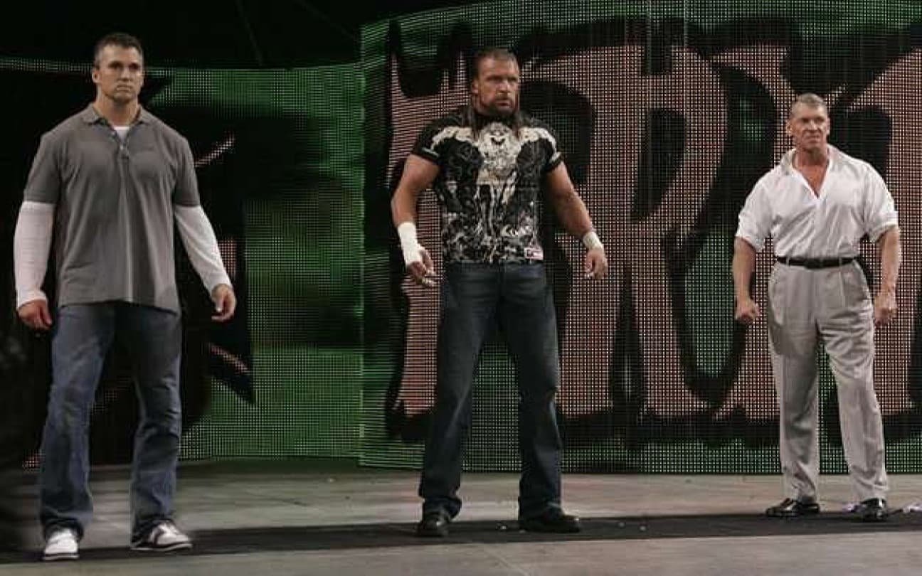 Shane McMahon, Triple H e Vince McMahon na WWE