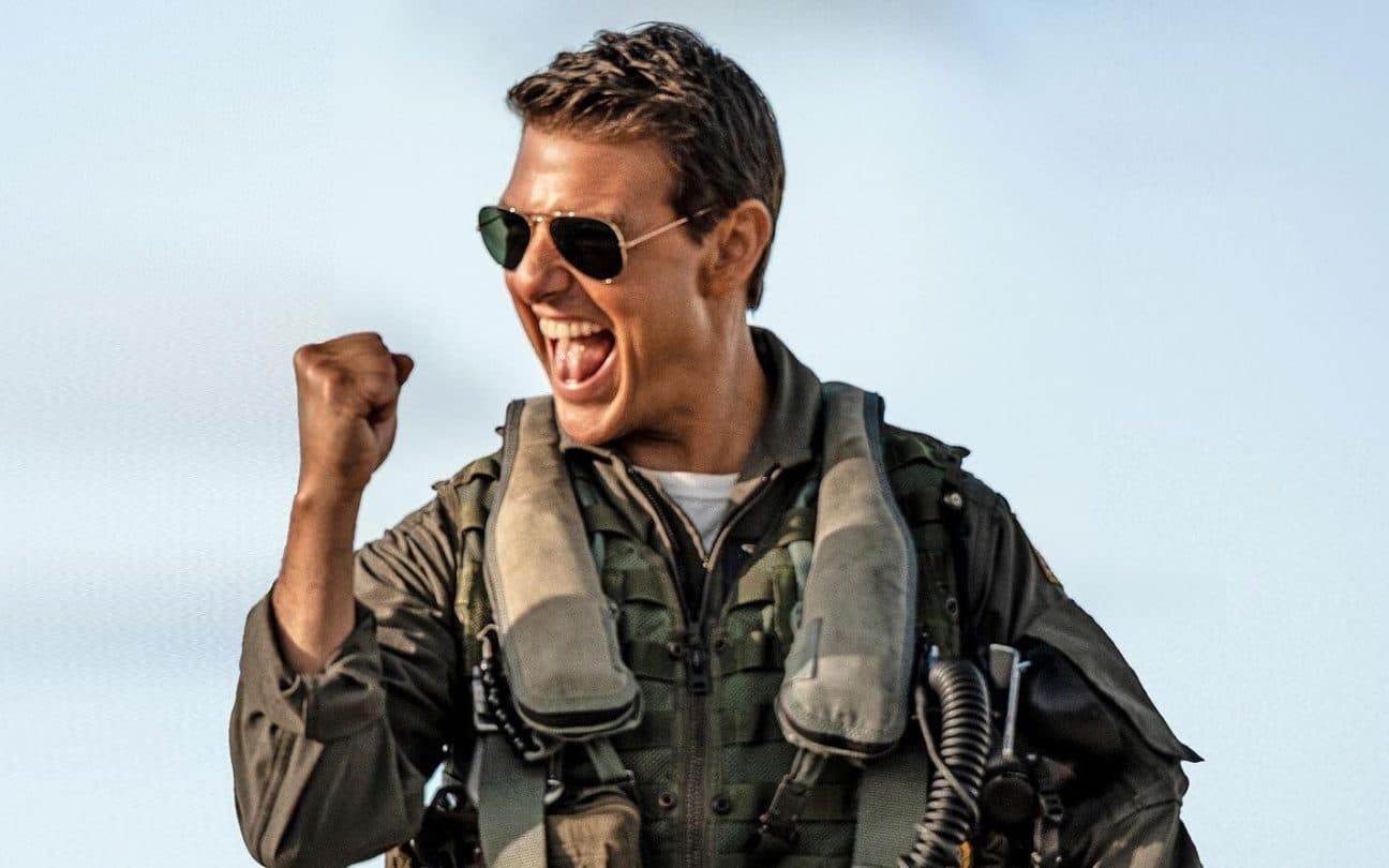 Tom Cruise em Top Gun: Maverick, que estreia nos streamings