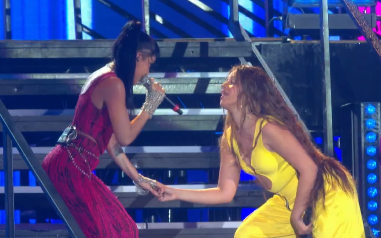 Maria Becerra e Camila Cabello no Rock in Rio 2022
