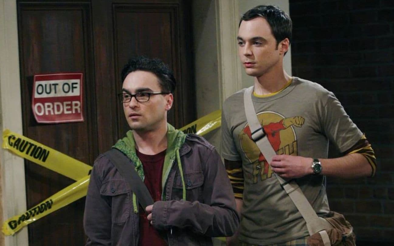 Johnny Galecki e Jim Parsons em The Big Bang Theory