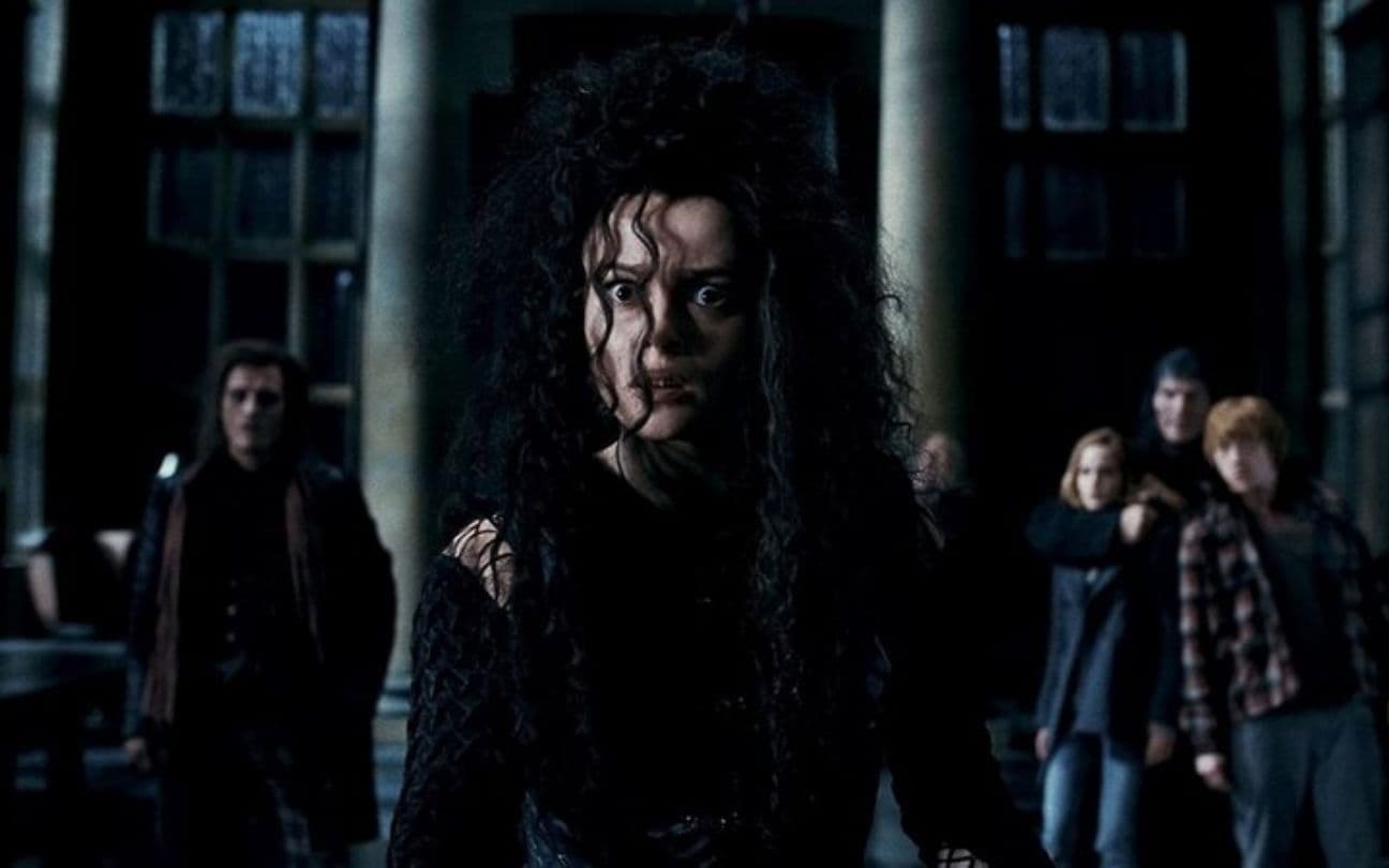 Helena Bonham Carter em cena de Harry Potter