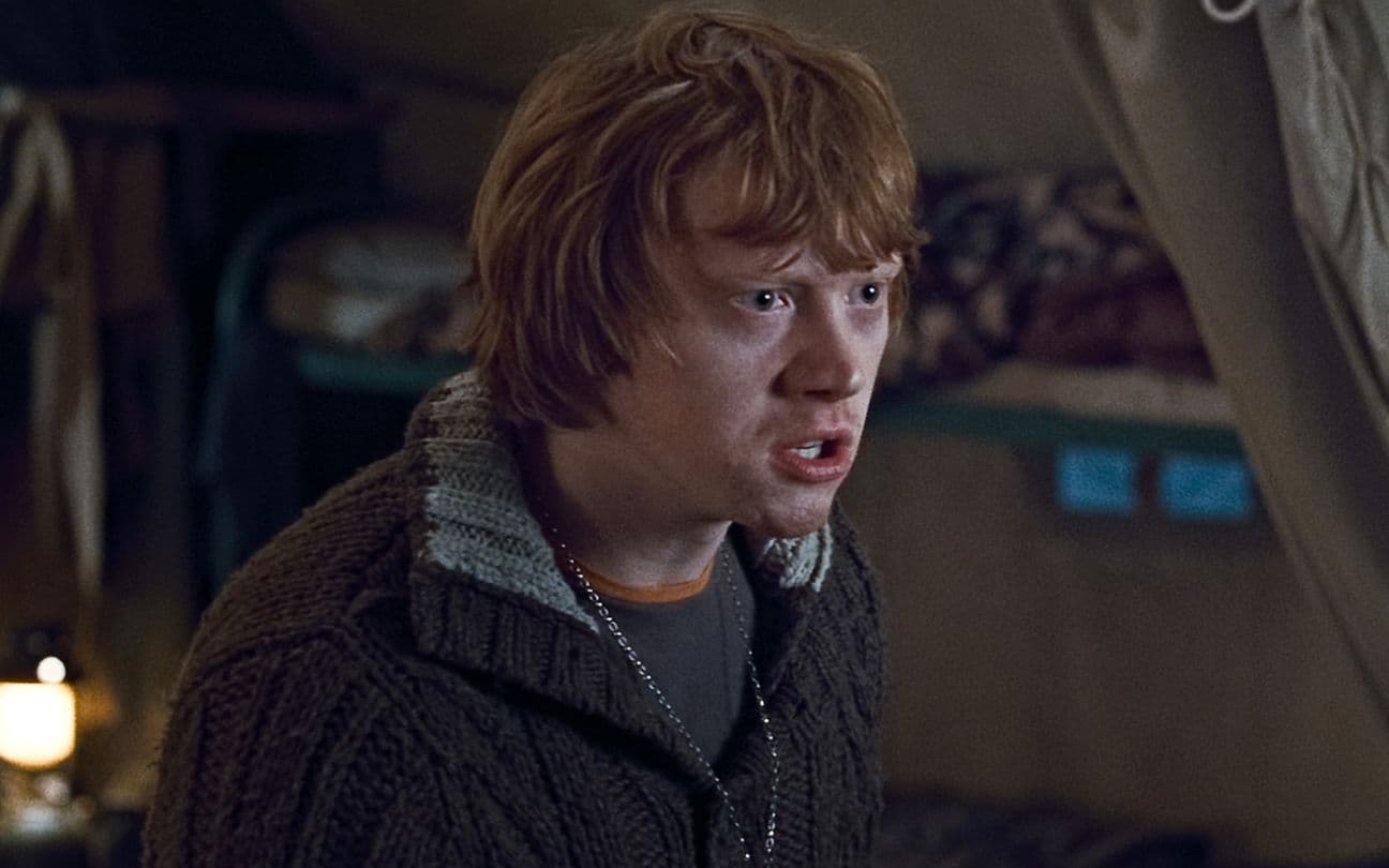 Rupert Grint em cena de Harry Potter e as Relíquias da Morte - Parte 2
