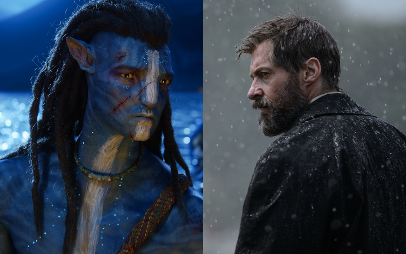Montagem de Avatar e Logan, filmes disponíveis no Disney+