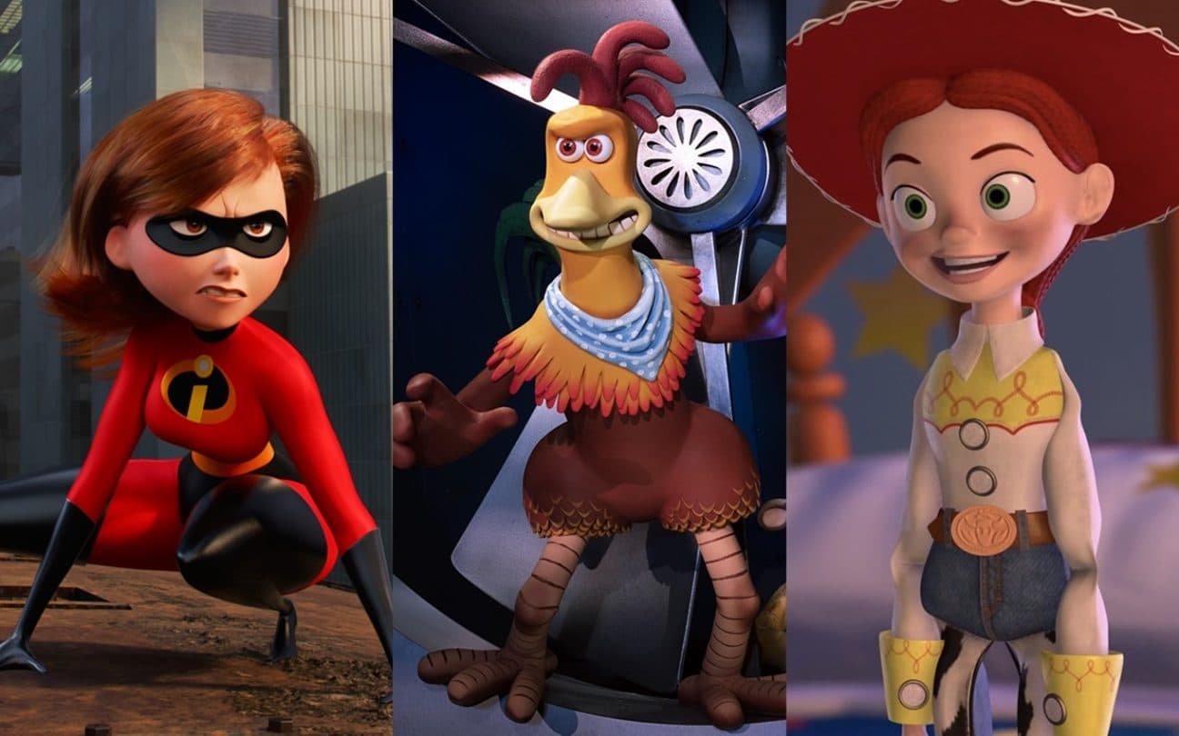 Montagem de Os Incríveis 2, Fuga das Galinhas 2 e Toy Story 2, as sequências de animações