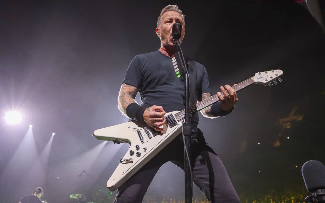 Heavy metal: James Hetfield canta em show do Metallica nos Estados Unidos, em dezembro de 2021