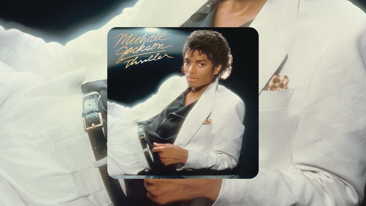 Capa do disco Thriller, sucesso absoluto de Michael Jackson