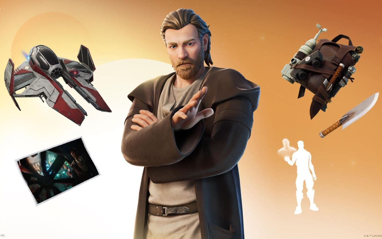 Obi-Wan Kenobi vai ter skin e itens próprios no Fortnite
