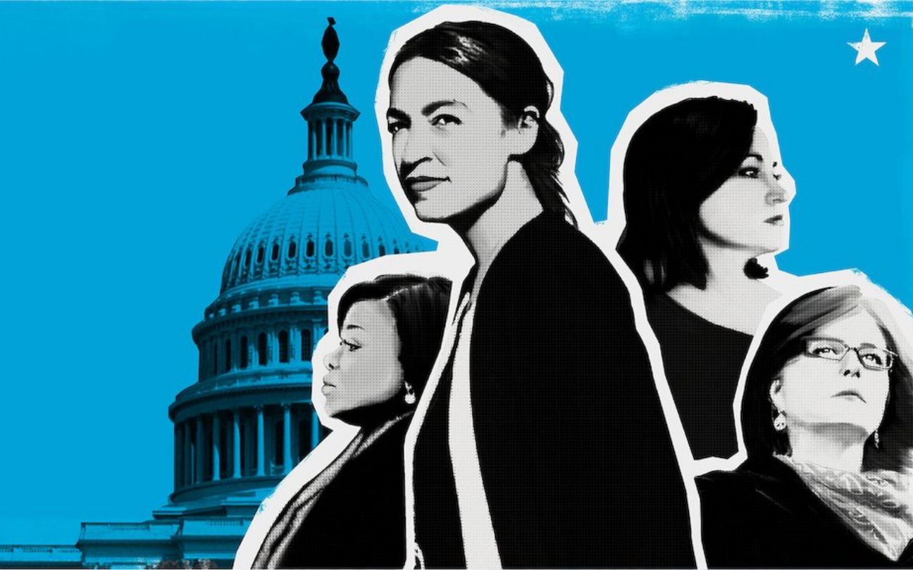 Quatro mulheres se reúnem para disputar contra as políticas conservadoras nos Estados Unidos