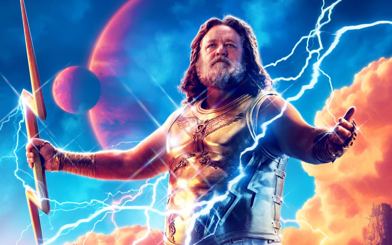 Russell Crowe em pôster de Thor: Amor e Trovão