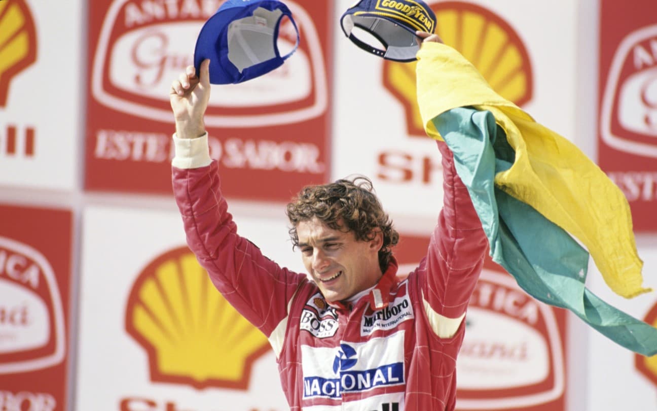 Ayrton em cena do documentário Senna